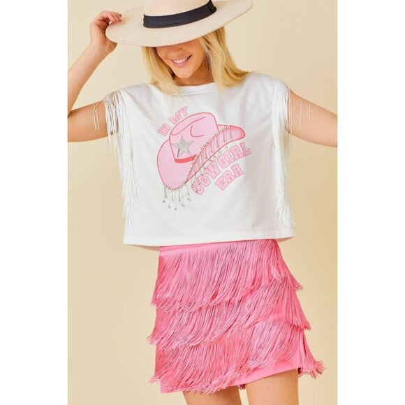 In My Cowgirl Era Fringe & Rhinestone Top - Picture 9 of 14